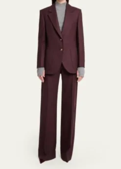 Victoria BeckhamAlina Front-Pocket Straight-Leg Trousers