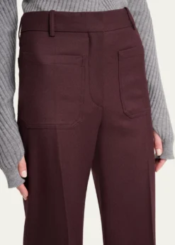 Victoria BeckhamAlina Front-Pocket Straight-Leg Trousers