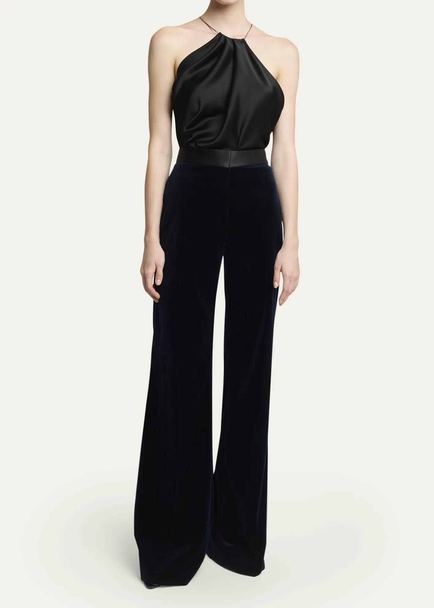 Victoria BeckhamAlina Tailored Velvet Flare Trousers