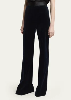 Victoria BeckhamAlina Tailored Velvet Flare Trousers