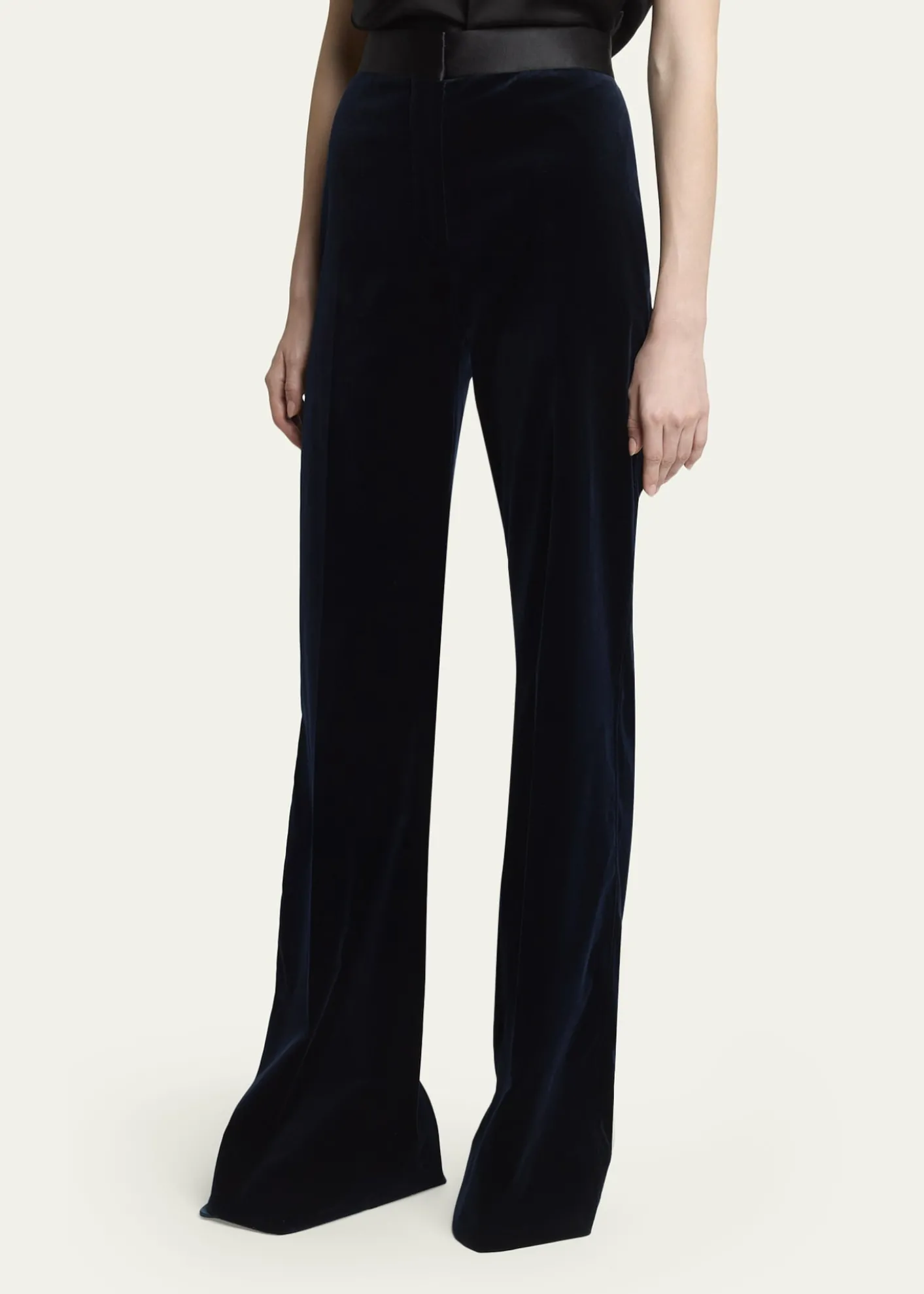 Victoria BeckhamAlina Tailored Velvet Flare Trousers