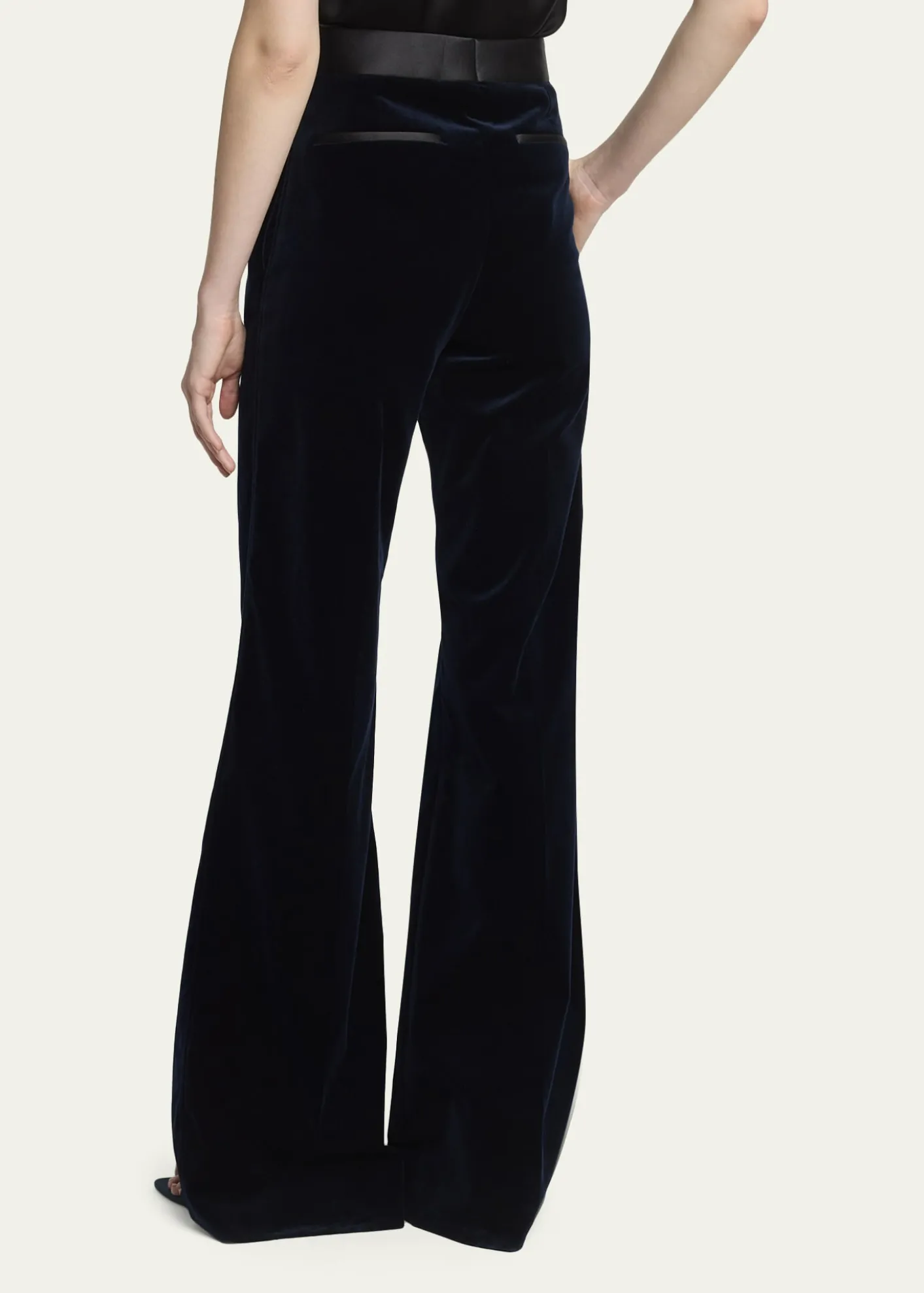 Victoria BeckhamAlina Tailored Velvet Flare Trousers