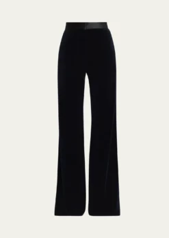 Victoria BeckhamAlina Tailored Velvet Flare Trousers