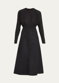 Victoria BeckhamDolman-Sleeve A-Line Midi Dress