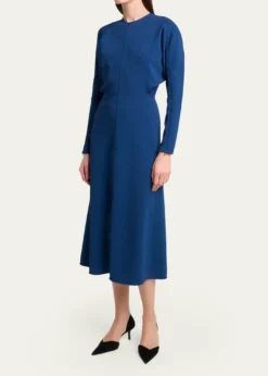 Victoria BeckhamLong-Dolman-Sleeve Dress