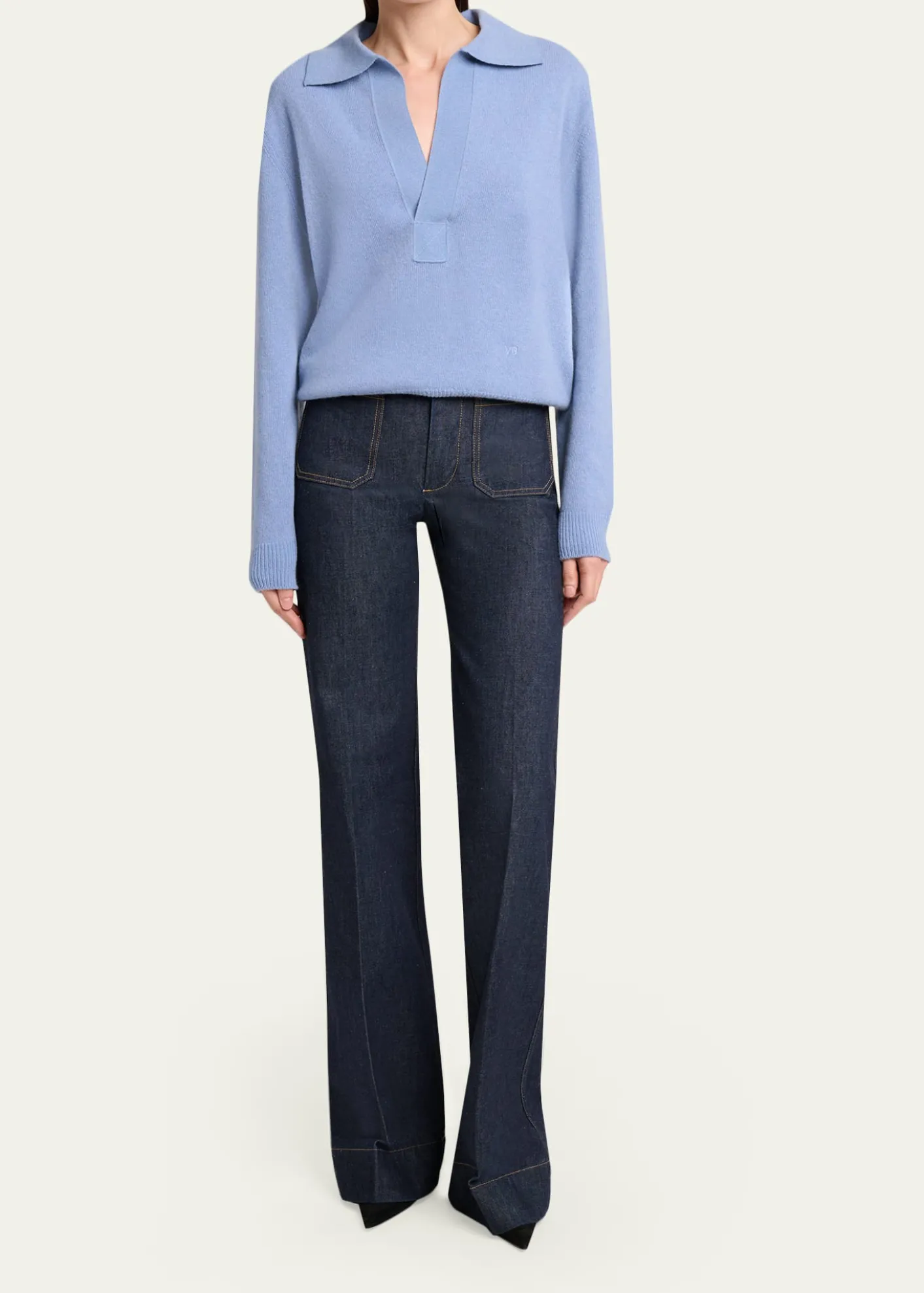 Victoria BeckhamPolo Collar Jumper Sweater