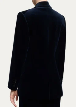 Victoria BeckhamSingle-Breasted Velvet Tuxedo Jacket