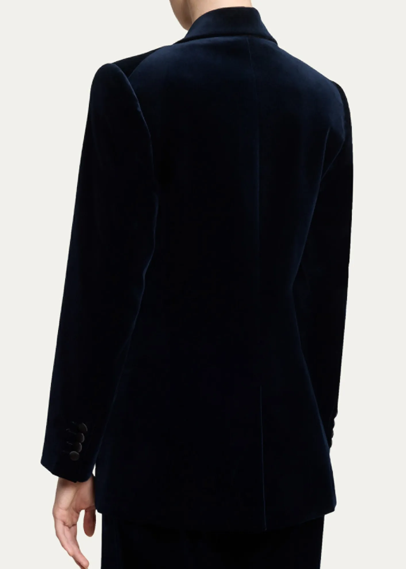 Victoria BeckhamSingle-Breasted Velvet Tuxedo Jacket