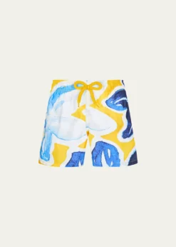 VilebrequinBoy's Floral-Print Swim Shorts, Size 2-10