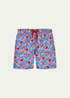 VilebrequinBoy's Graphic Crab & Lobster-Print Shorts, Size 2-14