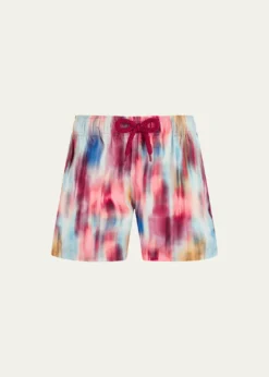 VilebrequinBoy's Jihin Tie Dye-Print Swim Shorts, Size 2-12