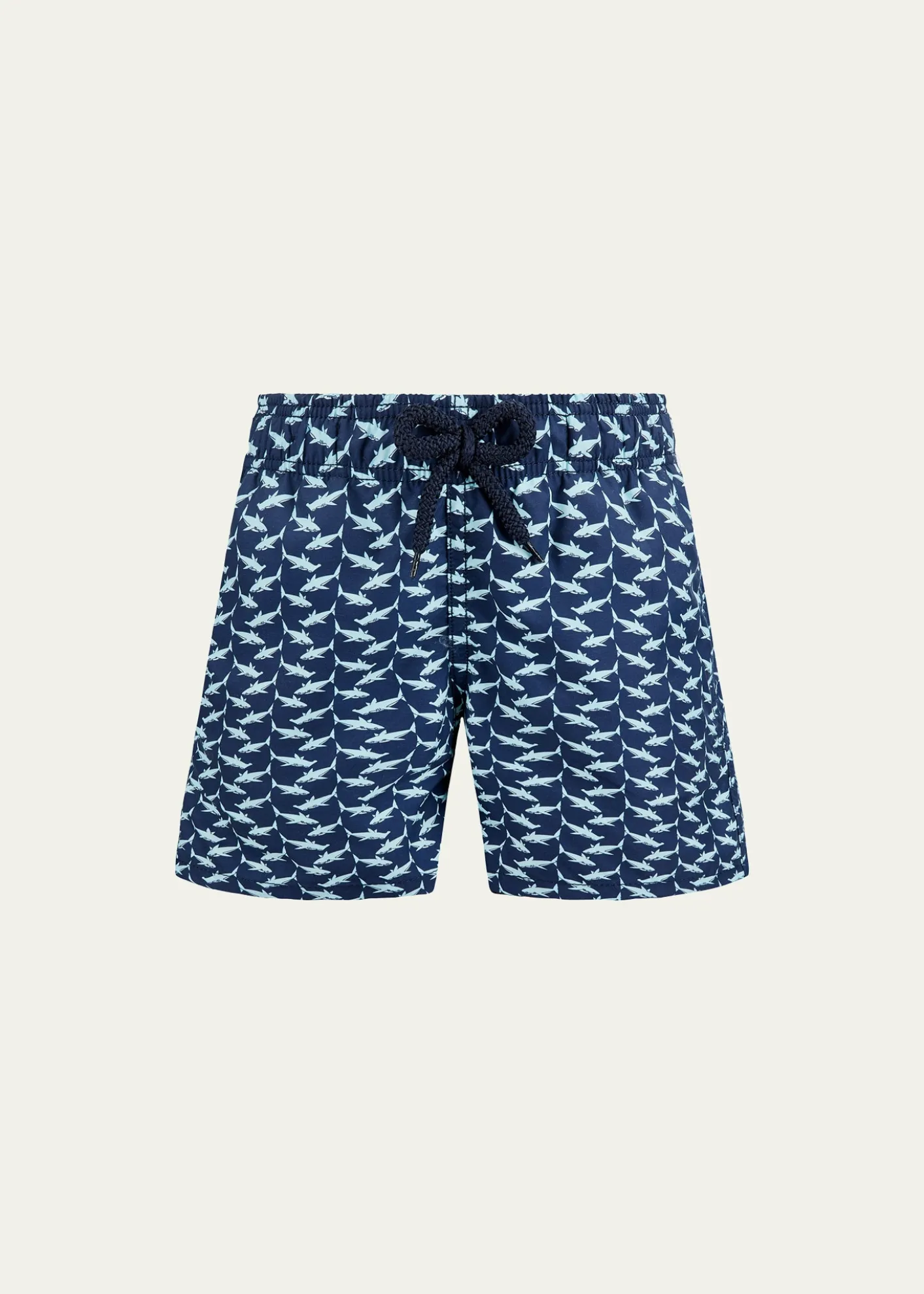 VilebrequinBoy's Jim Shark-Print Swim Shorts, Size 2-12