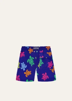 VilebrequinBoy's Multicolor Turtle-Print Swim Trunks, Size 2-14