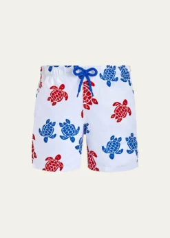 VilebrequinBoy's Multicolor Turtle-Print Swim Shorts, Size 2-14