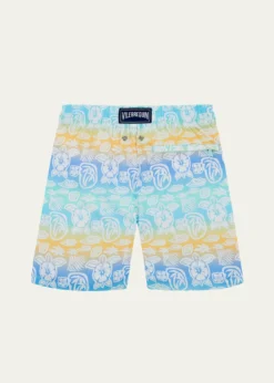VilebrequinBoy's Tahiti Turtles Swim Shorts, Size 2-14