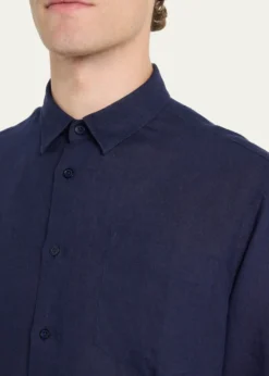 VilebrequinCaroubis Linen Pocket Sport Shirt