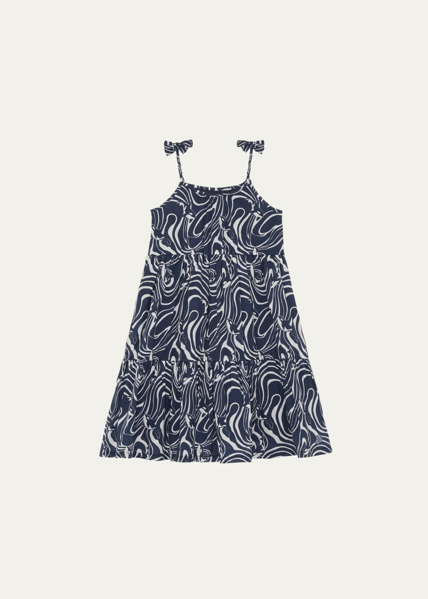 VilebrequinGirl's Orcas-Print Ruffled Cotton Dress, Size 2-14