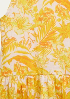 VilebrequinGirl's Tahiti Flower-Print Linen Dress, Size 2-14