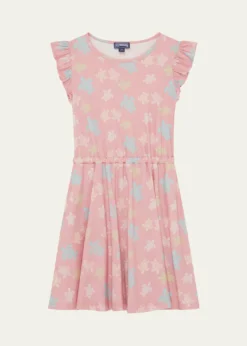VilebrequinGirl's Turtle-Print Organic Cotton Dress, Size 2-14