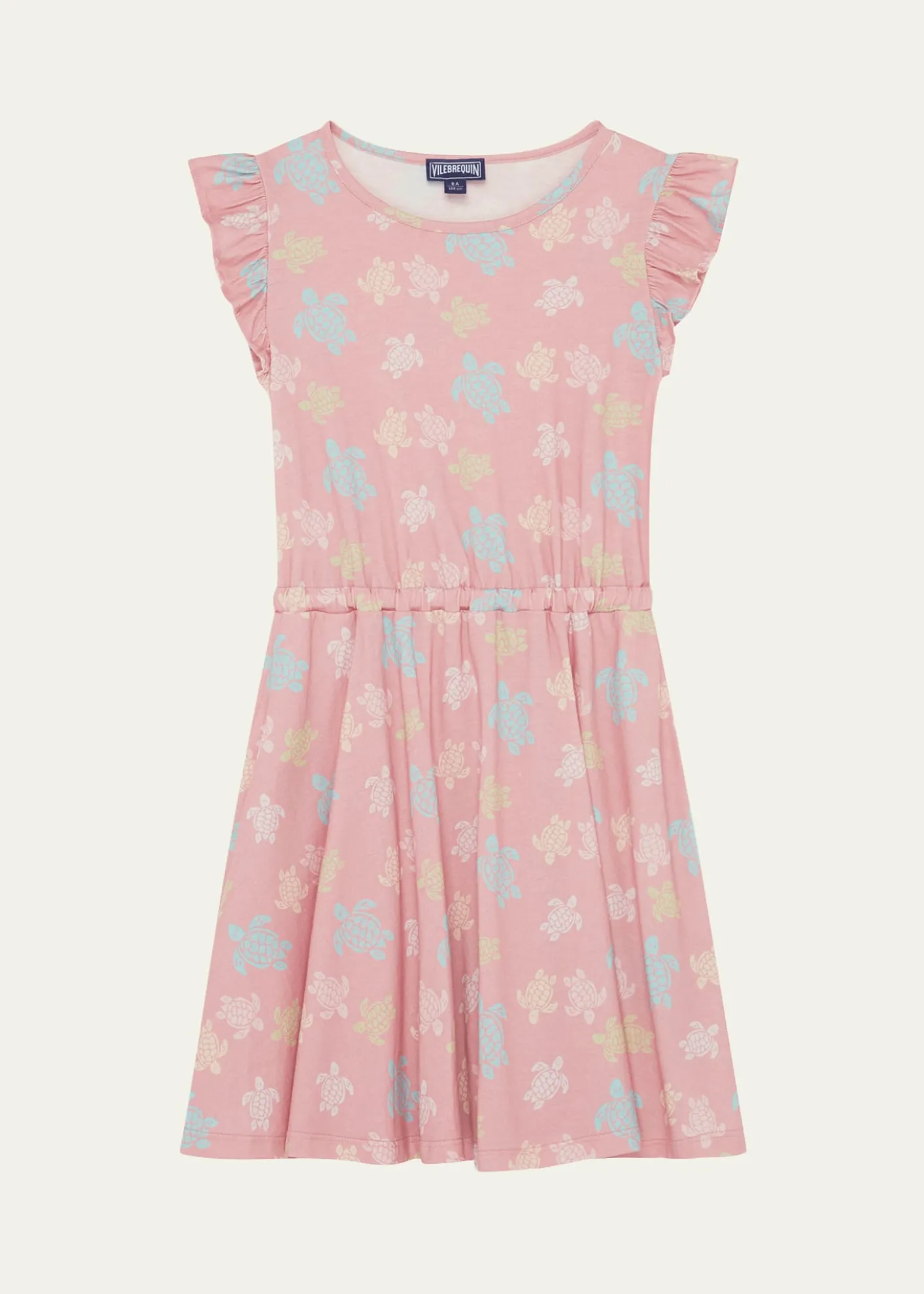 VilebrequinGirl's Turtle-Print Organic Cotton Dress, Size 2-14
