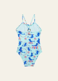 VilebrequinGirl's Circus Printed Jersey Swimsuit, Size 2-14