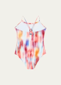VilebrequinGirl's Gazette Tie Dye-Print Swimsuit, Size 2-12