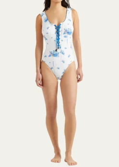 VilebrequinHerbier Shiny Jersey One-Piece Swimsuit