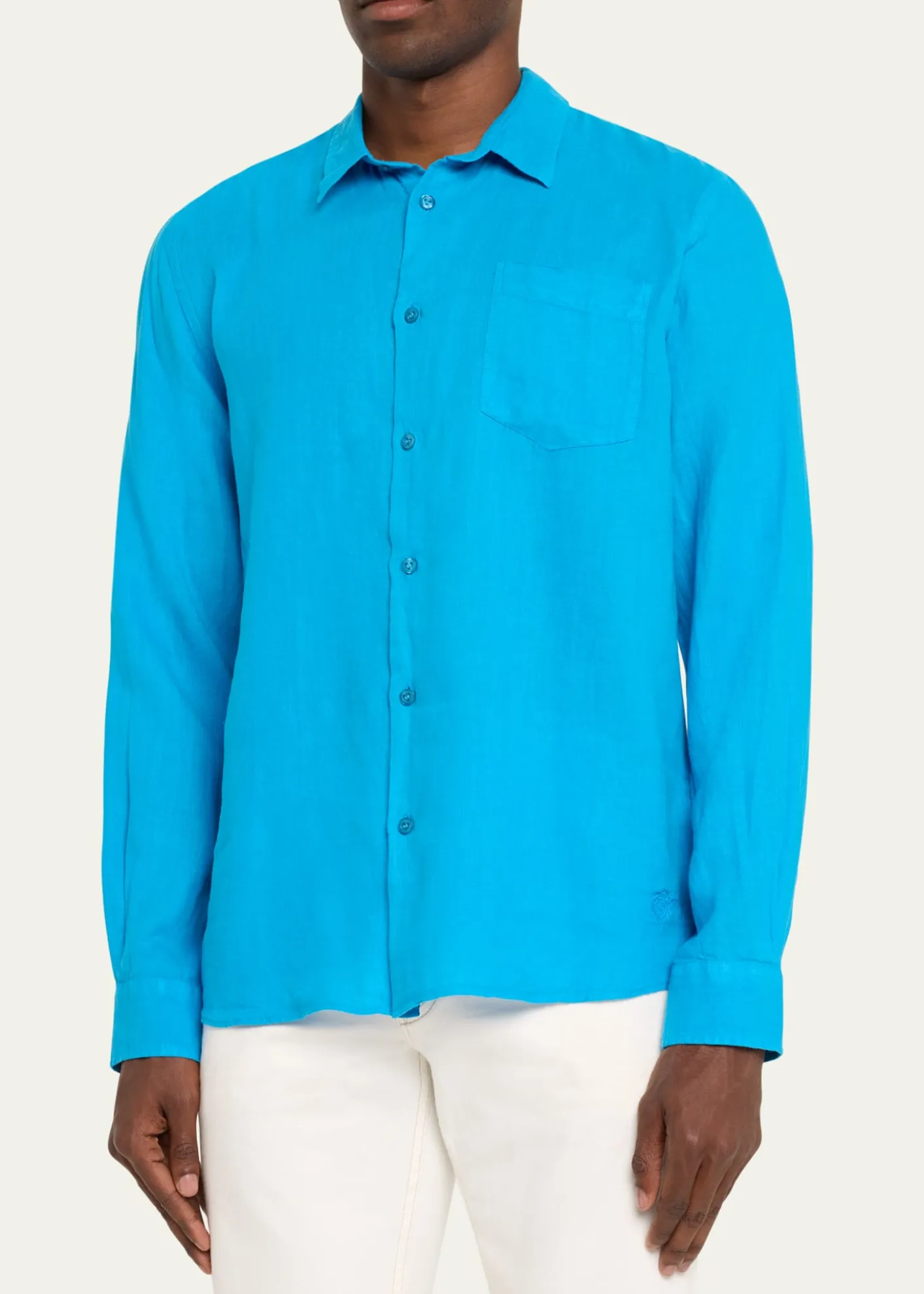 VilebrequinMen's Caroubis Solid Linen Sport Shirt