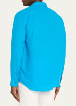 VilebrequinMen's Caroubis Solid Linen Sport Shirt