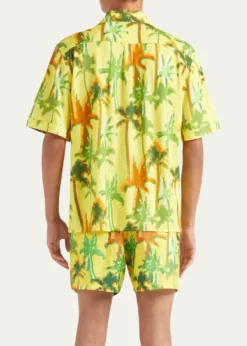 VilebrequinMen's Cotton Palms Camp Shirt