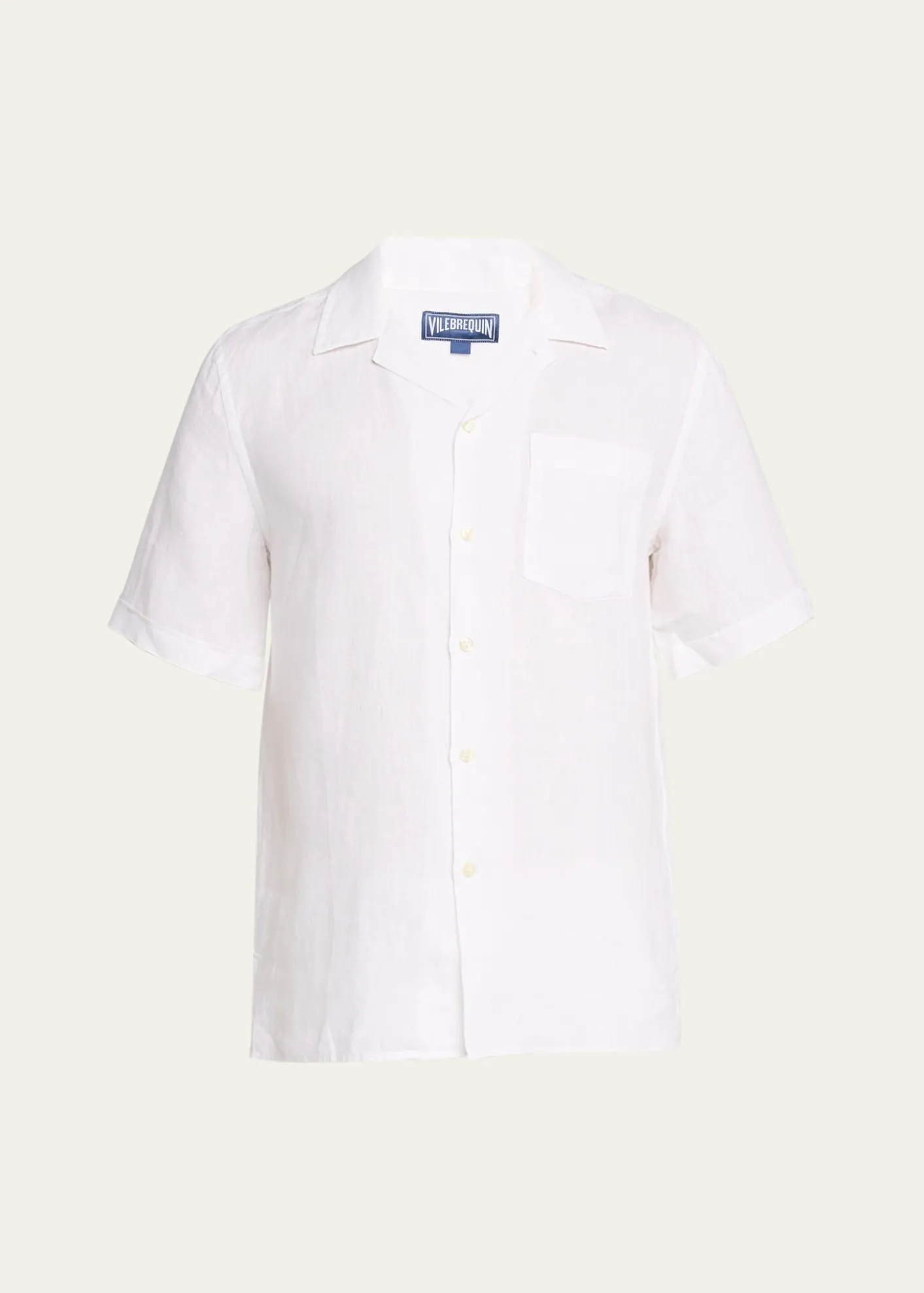 VilebrequinMen's Garment-Dyed Linen Camp Shirt