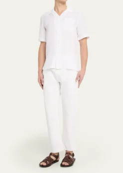 VilebrequinMen's Garment-Dyed Linen Camp Shirt