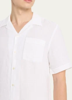 VilebrequinMen's Garment-Dyed Linen Camp Shirt
