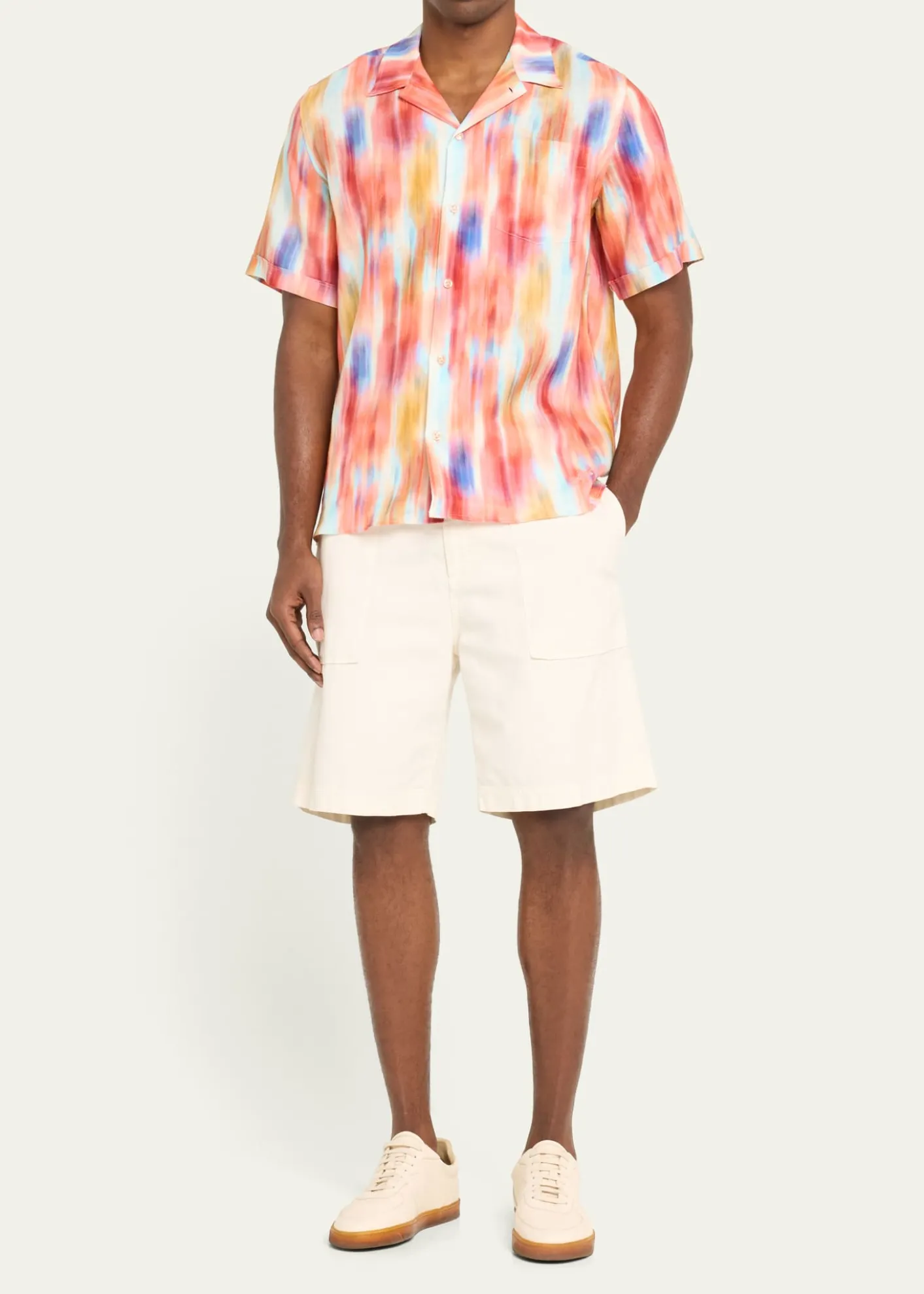 VilebrequinMen's Ikat-Print Short-Sleeve Shirt