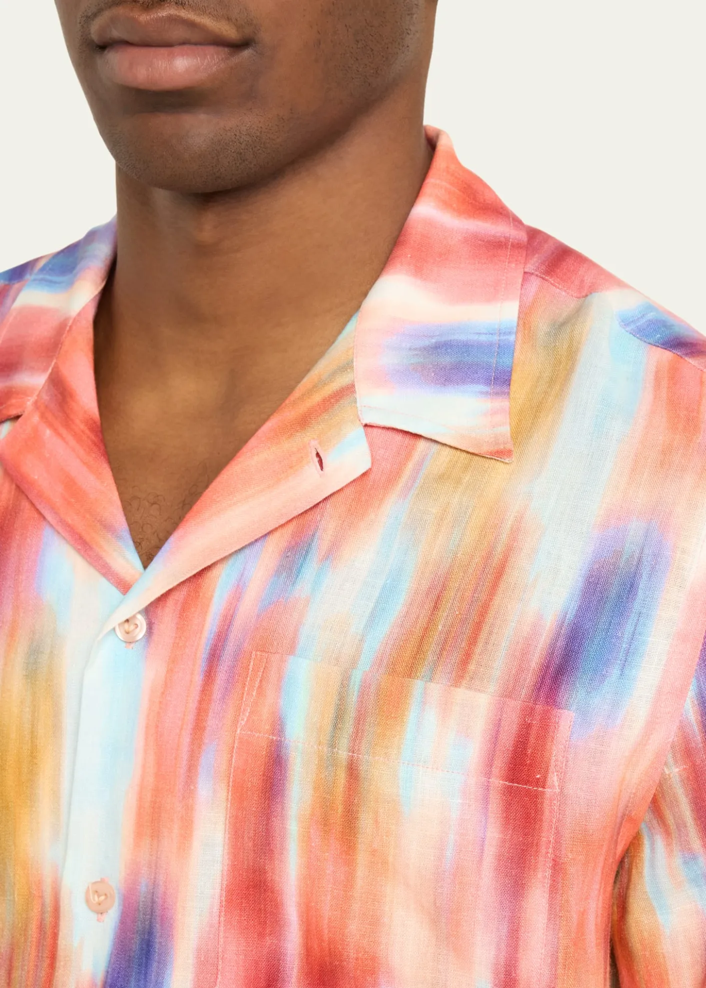 VilebrequinMen's Ikat-Print Short-Sleeve Shirt