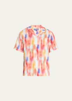 VilebrequinMen's Ikat-Print Short-Sleeve Shirt