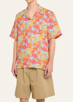 VilebrequinMen's Tahiti Flower-Print Camp Shirt