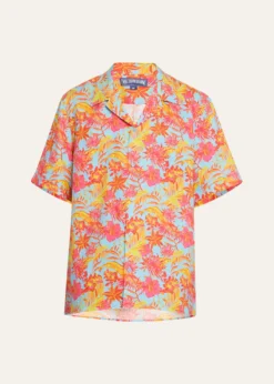 VilebrequinMen's Tahiti Flower-Print Camp Shirt