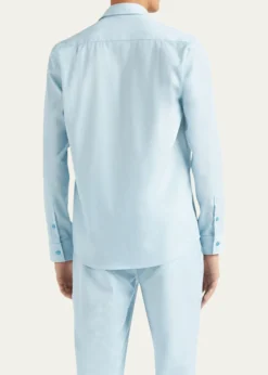 VilebrequinMen's Wool Micro Rayures Sport Shirt