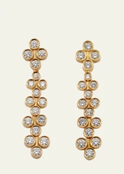 ViltierClique Cascade Diamond Bezel Drop Earrings
