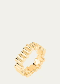 Viltier18K Yellow Gold Medium Edge Ring