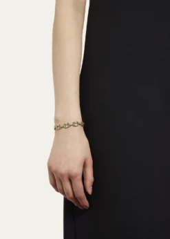 ViltierMagnetic Enchaine Malachite Bracelet in 18K Yellow Gold and Diamonds