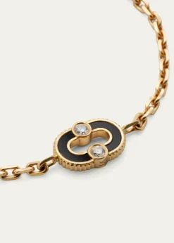 ViltierMagnetic Onyx Bracelet in 18K Yellow Gold and Diamonds