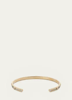 ViltierRayon Bangle in Onyx, 18K Yellow Gold and Diamonds