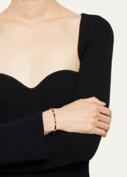 ViltierRayon Bangle in Onyx, 18K Yellow Gold and Diamonds
