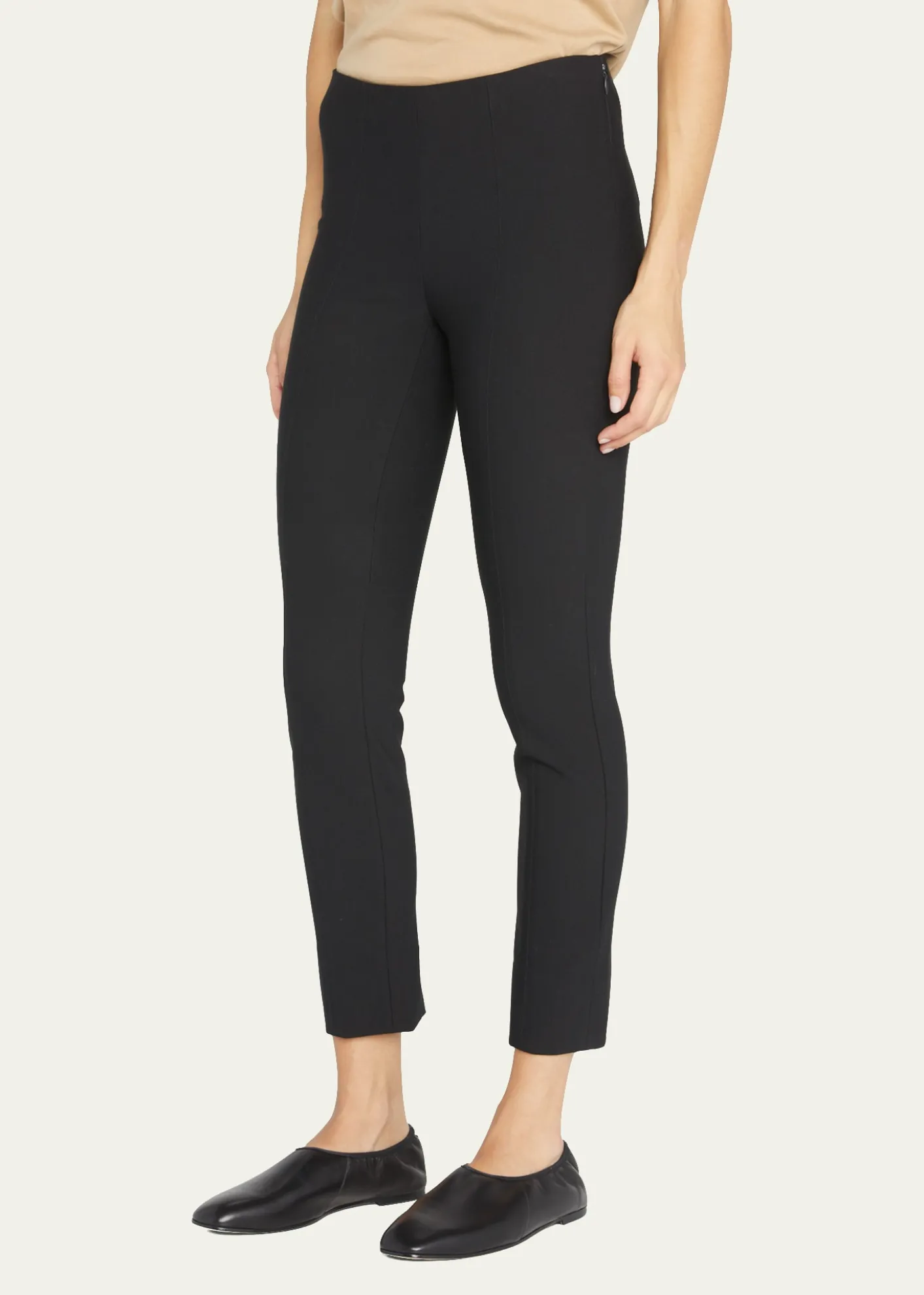 VinceBobbi Mid-Rise Stitch Front Seam Leggings