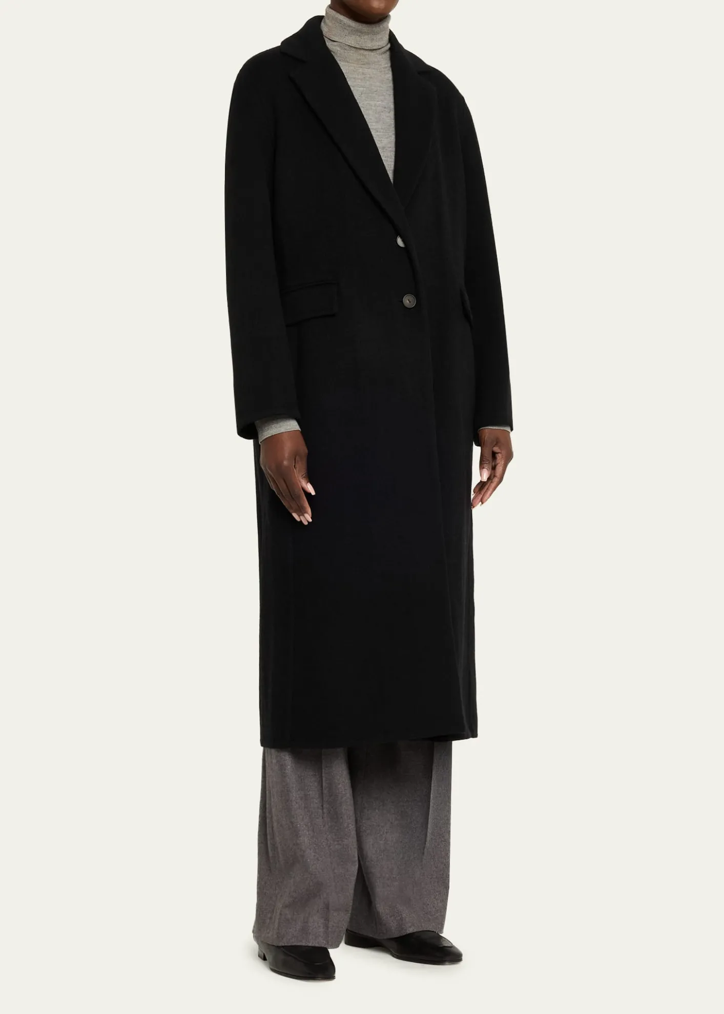 VinceCashmere-Wool Single-Breasted Coat