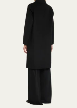 VinceClassic Straight Wool-Blend Coat