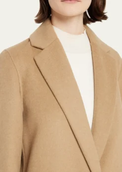VinceClassic Straight Wool-Blend Coat