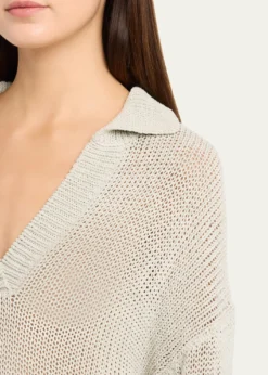 VinceCoated Cotton Sweater